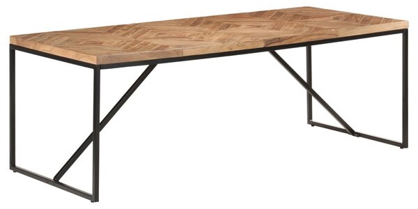 Tömör akác és mangófa étkezőasztal 200 x 90 x 76 cm