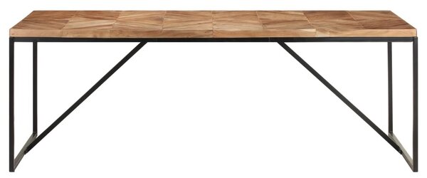 Tömör akác és mangófa étkezőasztal 200 x 90 x 76 cm