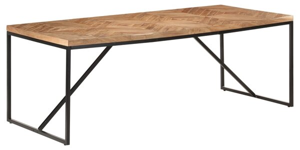 Tömör akác és mangófa étkezőasztal 200 x 90 x 76 cm