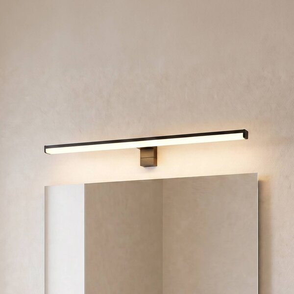 Trio Lighting LED fali lámpa Lino, fekete matt/fehér, Fekete, Fürdőszoba, Alumínium, Modern