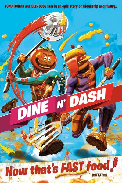 Plakát Fortnite - Dine and Dash, (61 x 91.5 cm)