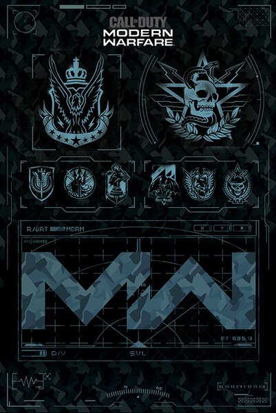 Plakát Call of Duty: Modern Warfare - Fractions, (61 x 91.5 cm)