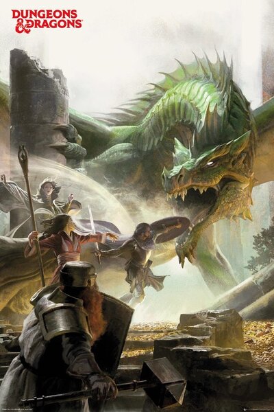 Plakát Dungeons & Dragons - Adventure, (61 x 91.5 cm)