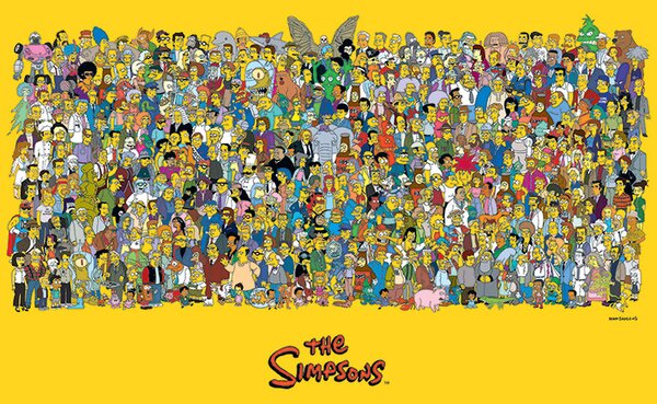 Plakát A Simpson család - Characters, (91.5 x 61 cm)