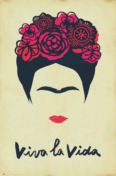 Plakát Frida Kahlo - Viva La Vida