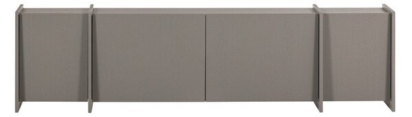 Szürke TV-állvány kőrisfa dekorral 200x53x44 cm Brock – WOOOD