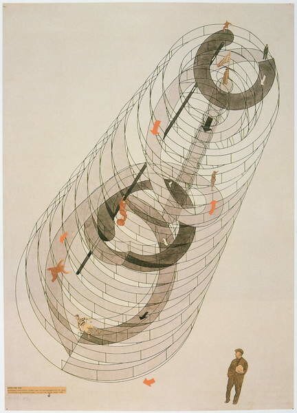Moholy-Nagy, Laszlo - Festmény reprodukció Kinetic Construction, (30 x 40 cm)