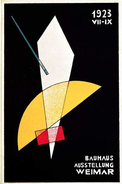 Moholy-Nagy, Laszlo - Festmény reprodukció Poster for a Bauhaus exhibition in Weimar, Germany, (26.7 x 40 cm)