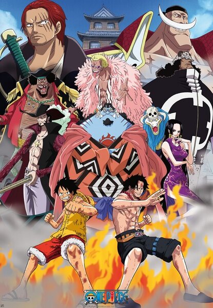 Plakát One Piece - Marine Ford, (61 x 91.5 cm)