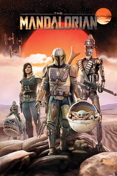Plakát Star Wars - The Mandalorian - Group, (61 x 91.5 cm)
