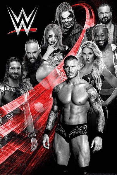 Plakát WWE - Superstars Swoosh, (61 x 91.5 cm)