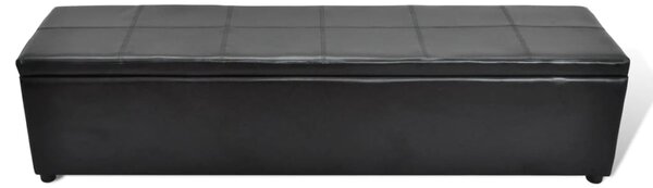 VidaXL fekete tárolópad 168x44x44 cm
