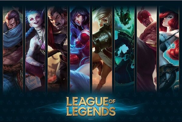 Plakát League of Legends - Champions, (91.5 x 61 cm)
