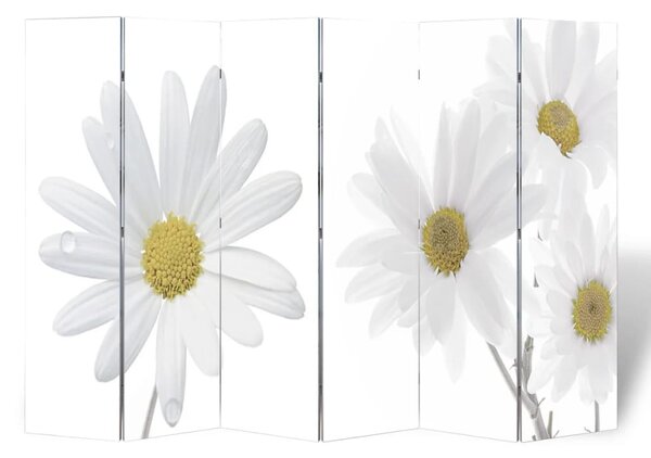 VidaXL virágmintás paraván 217 x 170 cm