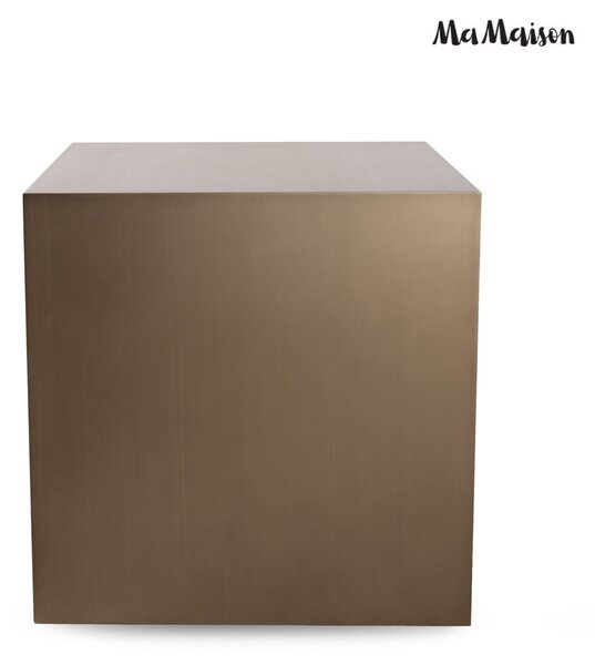 MaMaison Vector 55 Segédasztal Fém Szatén Arany Geometrikus