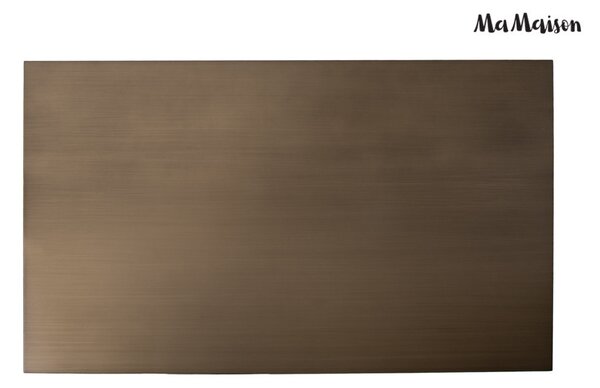 MaMaison Vector 130 Dohányzóasztal Fém Brushed Arany Geometrikus Design