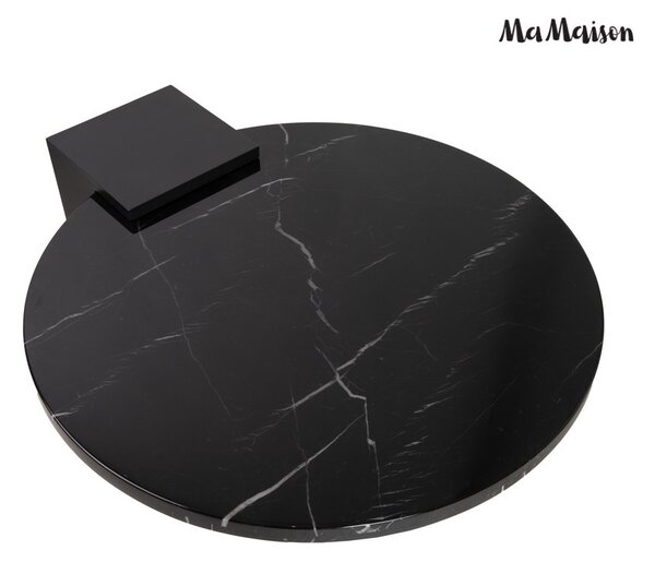 MaMaison Dante Dohányzóasztal Fekete Marquina Márvány Arany-Fekete