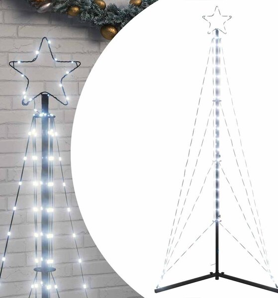 Hideg fehér LED karácsonyfa 363 LED 182 cm