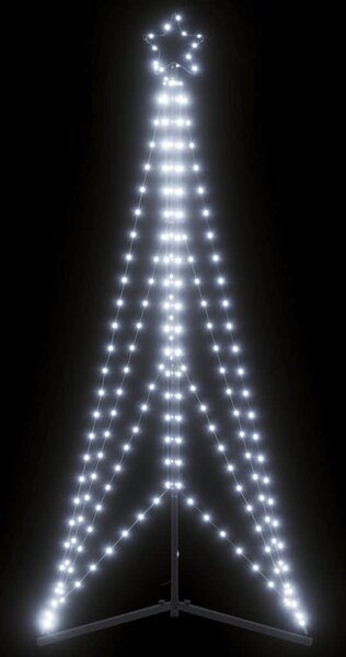 Hideg fehér LED karácsonyfa 363 LED 182 cm