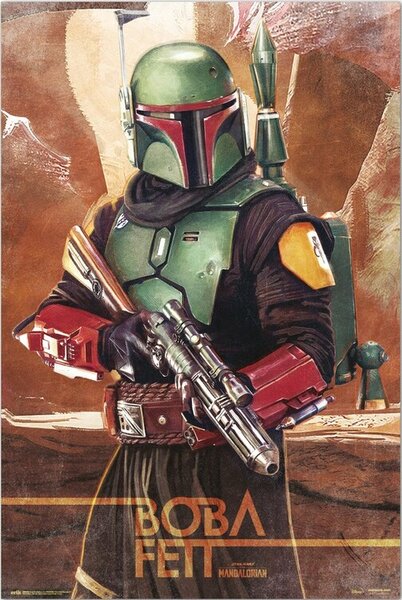 Plakát Star Wars: The Mandalorian - Boba Fett, (61 x 91.5 cm)