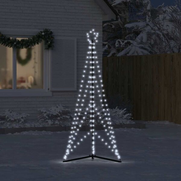 Hideg fehér LED karácsonyfa 363 LED 182 cm