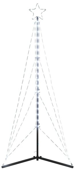 Hideg fehér LED karácsonyfa 363 LED 182 cm