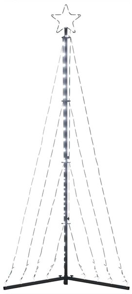 Hideg fehér LED karácsonyfa 339 LED 182 cm