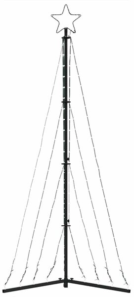Hideg fehér LED karácsonyfa 339 LED 187 cm