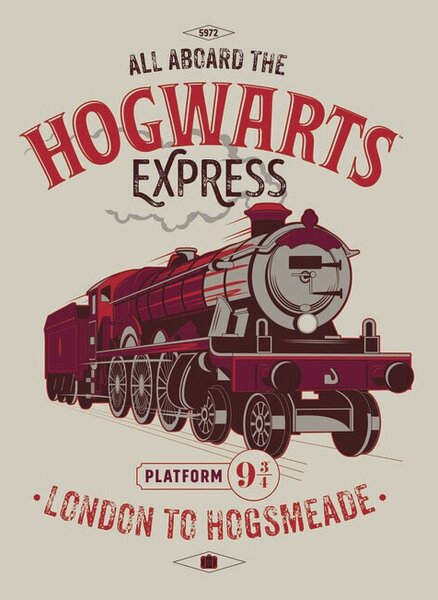 Művészi plakát Harry Potter - Roxfort Expressz, (26.7 x 40 cm)