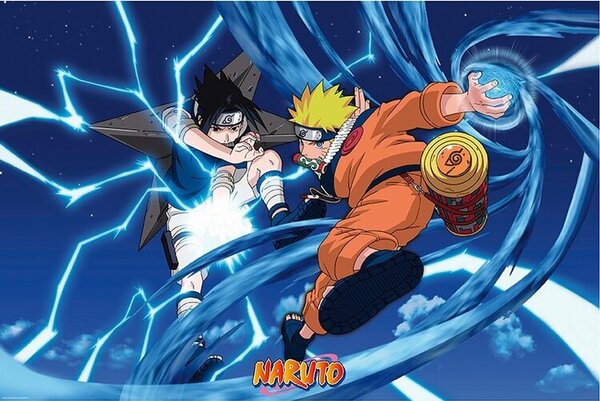 Plakát Naruto Shippuden - Naruto & Sasuke