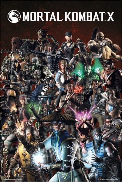 Plakát Mortal Kombat X, (61 x 91.5 cm)