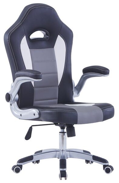 VidaXL fekete műbőr gamer szék