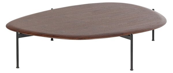 Sötét natúr színű dohányzóasztal 97x121 cm Kota – WOOOD