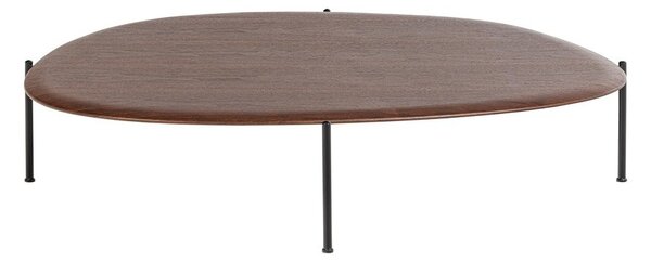 Sötét natúr színű dohányzóasztal 97x121 cm Kota – WOOOD