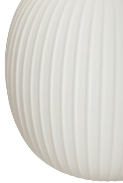 Fehér üveg függőlámpa Hübsch Serene 42 cm