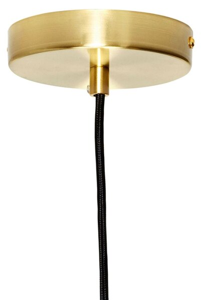 Fehér üveg függőlámpa Hübsch Serene 42 cm