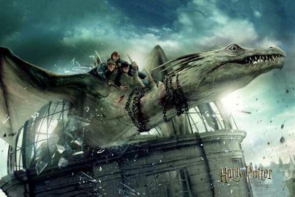 Művészi plakát Harry Potter - Dragon ironbelly, (40 x 26.7 cm)