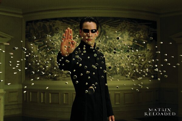 Művészi plakát Matrix Reloaded - Bullets, (40 x 26.7 cm)