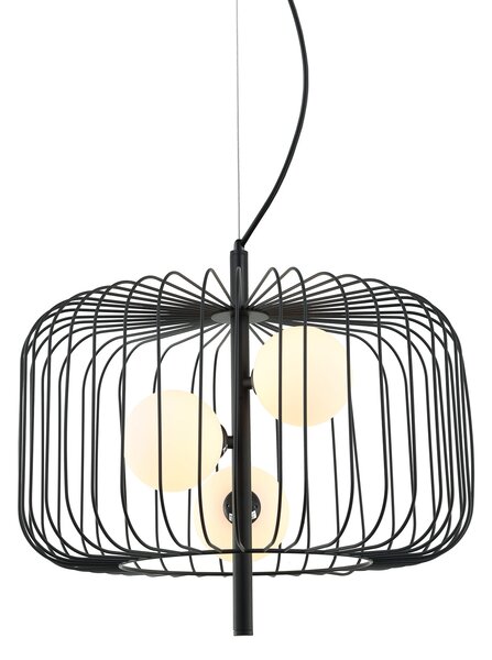 Italux modern függeszték daren fehér fekete itxmdm-3936/3 bk
