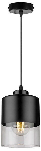 LEDLUX LX-1274 függesztett mennyezeti lámpa,1xE27, fekete