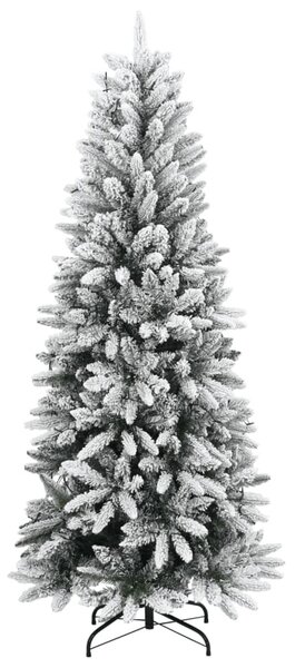 Műkarácsonyfa 150 LED-del és pelyhes hóval 120 cm