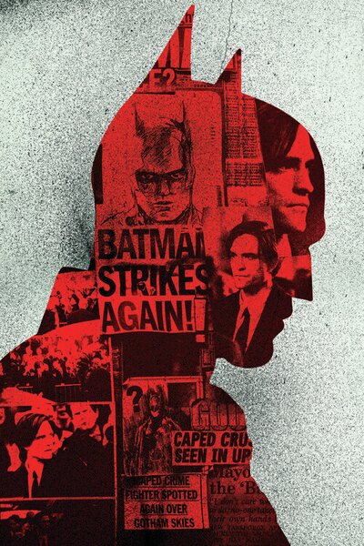 Művészi plakát Batman strikes again, (26.7 x 40 cm)