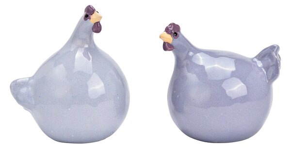 Kerámia tyúk LILAC CHICKEN lila - több méretben Méret: L