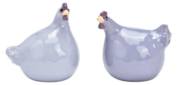 Kerámia tyúk LILAC CHICKEN lila - több méretben Méret: L