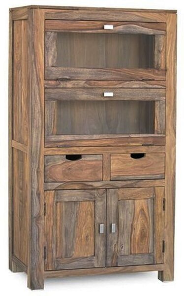 GREY WOOD szekrény masszív indiai paliszander, Vertiko 148x80 cm