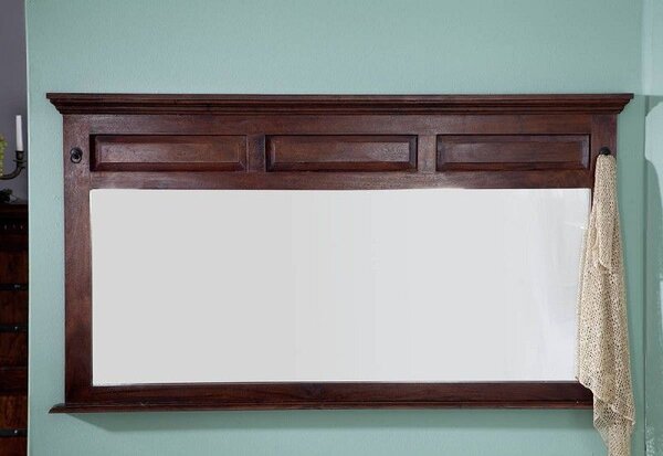 CAMBRIDGE koloniál tükör, masszív akác 160x87 cm
