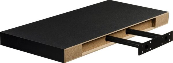 Fali polc STILISTA® Volato 70 cm - fekete matt