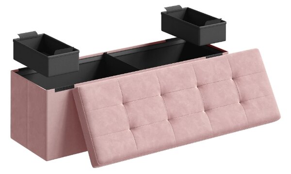 Taburette tárolóhellyel OTTOMAN 110x38 cm, rózsaszín