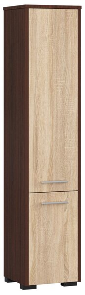 AKORD FIN Fürdőszobai Álló Szekrény 140cm Wenge Sonoma Tölgy