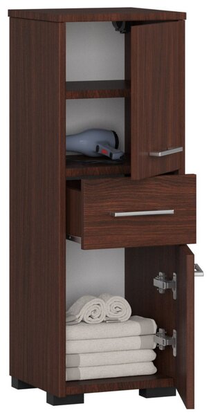 AKORD FIN Fürdőszobai Oszlopszekrény 85cm Wenge